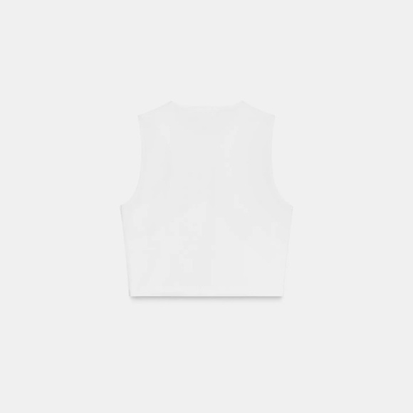Zara White Tank Top - Picture 1 of 1